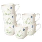 Espressotassen Colourful Spring 6er Set Porzellan - 7 x 6 x 9 cm