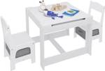 Kindertisch-Set Lleshi Weiß - Holzwerkstoff - 63 x 51 x 63 cm
