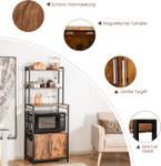 Küchenregal mit Lagerschrank Braun - Holzwerkstoff - 40 x 150 x 60 cm