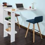 Table Haute Table de Bar FWT55-W Blanc - Bois manufacturé - 120 x 106 x 45 cm