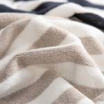 Seifenlappen STRIPE DOUBLEFACE Beige - Textil - 30 x 1 x 30 cm