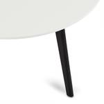 Life Table basse, Ø80 cm, blanc, noir. Blanc - Bois manufacturé - 80 x 45 x 80 cm