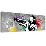 KUNSTDRUCK Mona Lisa Bazooka 150 x 50 cm