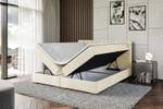 Boxspringbett ERNINA Ecru - Breite: 200 cm - H3