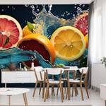 Fototapete ZITRUSFRÜCHTE Obst Wasser 3D 360 x 240 x 240 cm