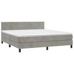 Boxspringbett 3017290-4 Hellgrau - Breite: 160 cm