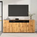 Sideboard Reinste Ⅱ Braun - Holzwerkstoff - Holz teilmassiv - 40 x 80 x 208 cm