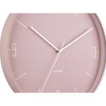 Wanduhr Numbers & Lines Pink - Metall - 40 x 40 x 5 cm