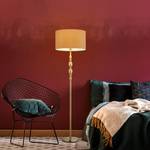 Stehlampe Wohnzimmer beige Beige - Gold - Metall - Kunststoff - Textil - 43 x 156 x 43 cm