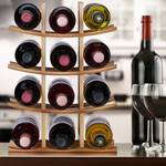 Etagère à vins pour 12 bouteilles Marron - Bambou - 30 x 43 x 16 cm