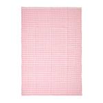 Karierter handgewebter Teppich Pink - 60 x 90 cm