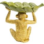 Deko Schale Banana Leaf Gold - Kunststoff - Stein - 24 x 22 x 14 cm