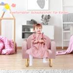 Kindersessel HY10172 Pink - Massivholz - 50 x 51 x 51 cm