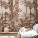 Papier peint deco jungle Marron - Papier - 159 x 280 x 1 cm