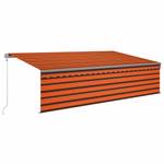 Markise 3014355-3 Braun - Orange - Breite: 500 cm