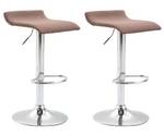 Tabouret de bar Dyn V2 Lot de 2 Marron