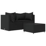 Garten-Lounge-Set 3029629-5 (3-teilig) Schwarz