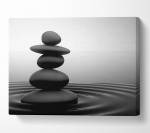 Leinwanddruck Zen Einteilig Stones