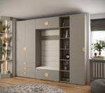 Garderobe Inova 4 Z11 Gold - Grau - Weiß - Gold