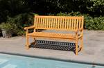 Banc de Jardin Exotan Beige - Bois manufacturé - Bois/Imitation - 151 x 95 x 57 cm