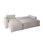 Ecksofa Eckcouch Lugi L Form Sofa Cremeweiß - Ecke davorstehend links