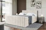 Boxspringbett EDITA-Z KING Beige - Breite: 180 cm