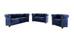 Ely 2-Sitzer Chesterfield Sofa Nachtblau