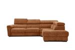 Ecksofa Calvera 5-Sitzer Dunkelorange