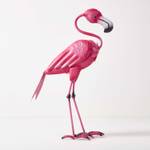 Deko Flamingo Gartenfigur mit Hakenhals