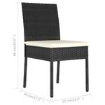 Chaise de salle à manger (lot de 2) Noir