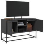 Highboard DE3715 Schwarz - Metall - 39 x 123 x 36 cm