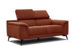 Sofa Fiero 2-Sitzer Dunkelorange