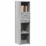 Highboard DE2876 Grau - Holzwerkstoff - 43 x 124 x 30 cm