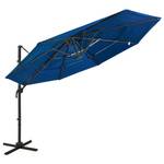 Sonnenschirm mit Aluminium-Mast Blau