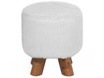 Tabouret IOWA Chêne foncé - Blanc