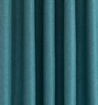 Vorhang petrol blickdicht Akustik Blau - Textil - 140 x 245 x 1 cm