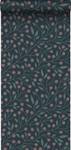 Tapete Blumenmuster 7412 Blau - 50 x 900 x 900 cm