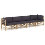 Garten-Lounge-Set (4-teilig) 3009675-5 Dunkelgrau