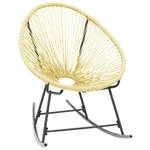 Gartenstuhl D1117 Gelb - Rattan - 79 x 82 x 69 cm