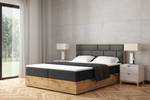 Boxspringbett LOLLY7 Schwarz - Breite: 189 cm - H3