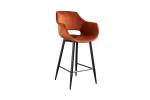 Tabouret de bar ZAJA Velvet 76cm Marron