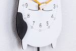 Horloge murale design THE MILKY. Noir - Blanc - Bois manufacturé - 30 x 50 x 1 cm