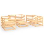 Garten-Lounge-Set Braun - Massivholz - Holzart/Dekor - 70 x 30 x 70 cm