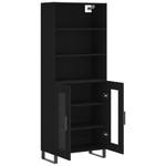 Highboard DE3481 Schwarz - Holzwerkstoff - 34 x 180 x 70 cm