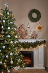 Weihnachtsbaum mit LED Brampton Grün - Kunststoff - 107 x 155 x 107 cm
