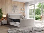 Boxspringbett KING EIGAR Breite: 160 cm - H3 - Textil