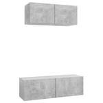 TV-Schrank 2er Set D873 Grau - Holzwerkstoff - 30 x 30 x 100 cm