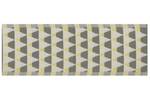 Tapis d'extérieur HISAR Gris - Blanc - Jaune - Textile - 105 x 60 x 60 cm