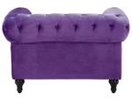 Sessel CHESTERFIELD Eiche Dunkel - Violett - 110 x 70 x 75 cm