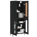 Highboard DE7824 Schwarz - Holzwerkstoff - 34 x 180 x 70 cm